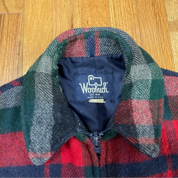 Woolrich Vintage 70-80s Wool Field Hunting Thick Plaid Jacket Size Large. - Picture 3 of 8